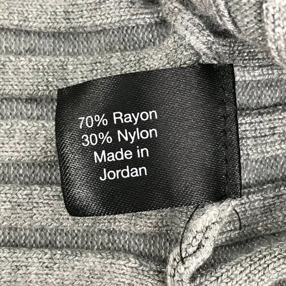 Lane Bryant Ribbed Knit Keyhole Sweater Women's Plus Size 14/16 Gray 3/4-Sleeve - Picture 10 of 11